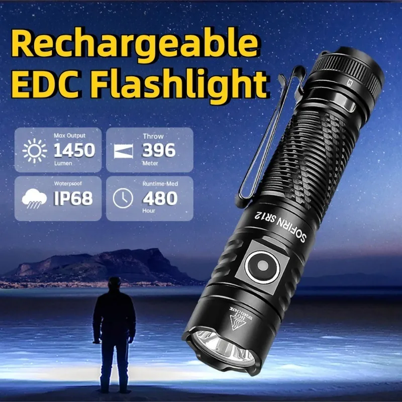strong-light-edc-flashlight-usb-c-rechargeable-waterproof-long-shot-torch-with-bottom-magnet-power-indicator-light-for-outdoors