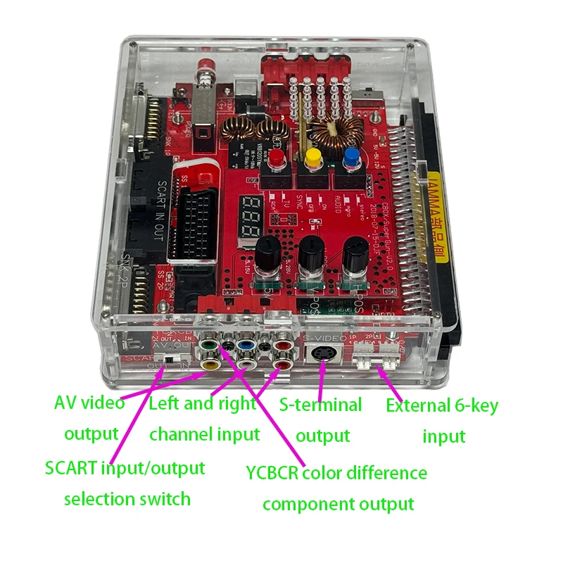 Newest V2.0 High-power Ss Version CBOX/Supergun Is Used for Arcade Base Board IGS Deck/SNK/CPS1/2 Etc