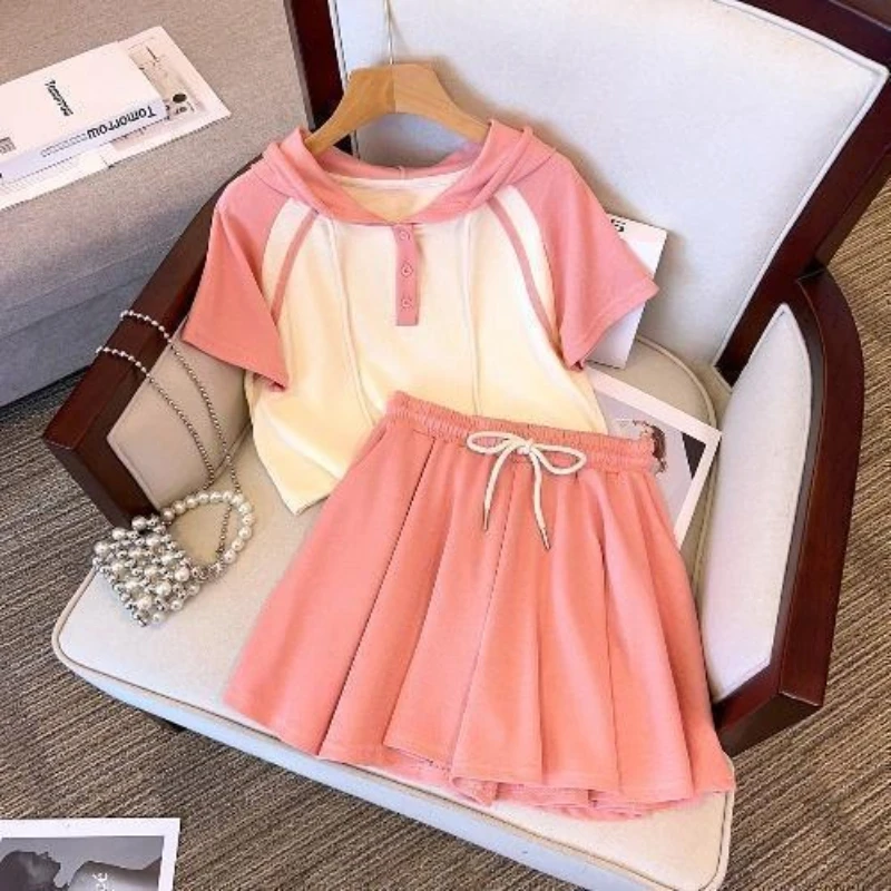 

Наряд Детский свитшот Летняя одежда Детский комплект Комплекты костюмов Детский спортивный костюм для девочек 7–14 лет Одежда для девочек Мода