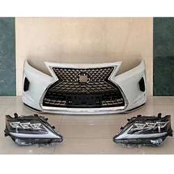 For Lexus RX 2009-2015 upgrade to 2021 model facelift body kit include LED headlight and Front bumper assembly