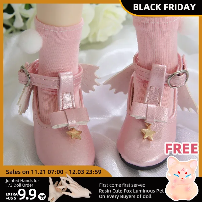 1/6 BJD Doll Shoes for YOSD Littlefee AI Doll Body Lovely Style Fashion Doll Accessories PU Material Doll Shoes Kpop Plush Doll