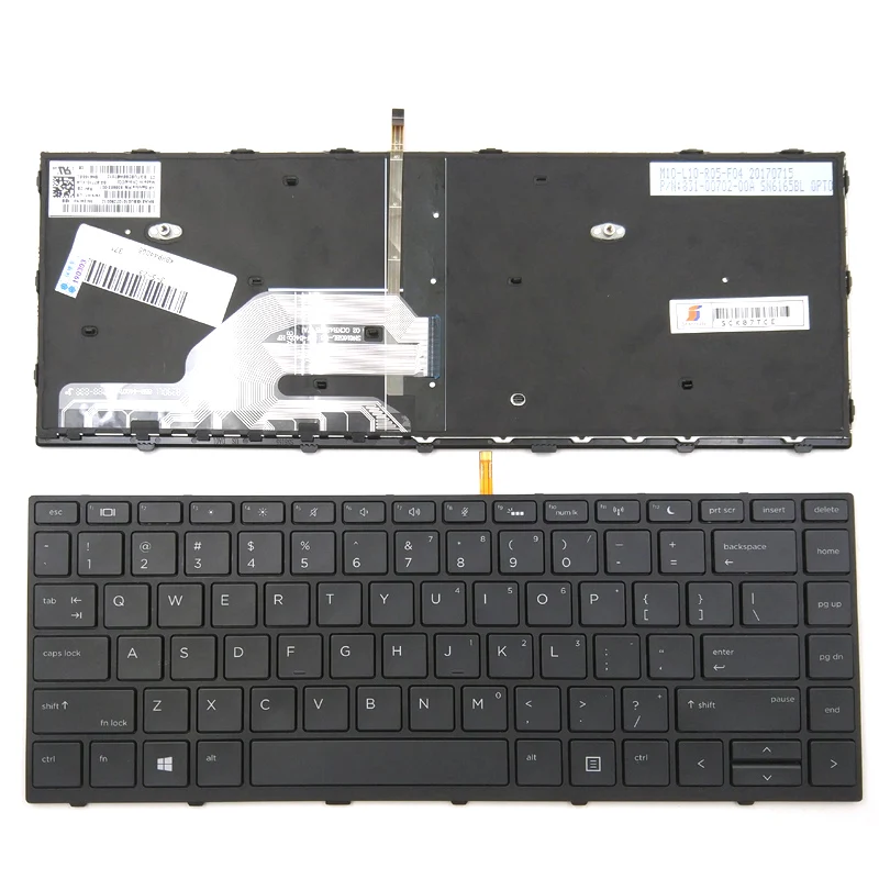 

New For HP Probook 430 G5 440 G5 445 G5 Series Laptop Keyboard US Backlit L01071-001