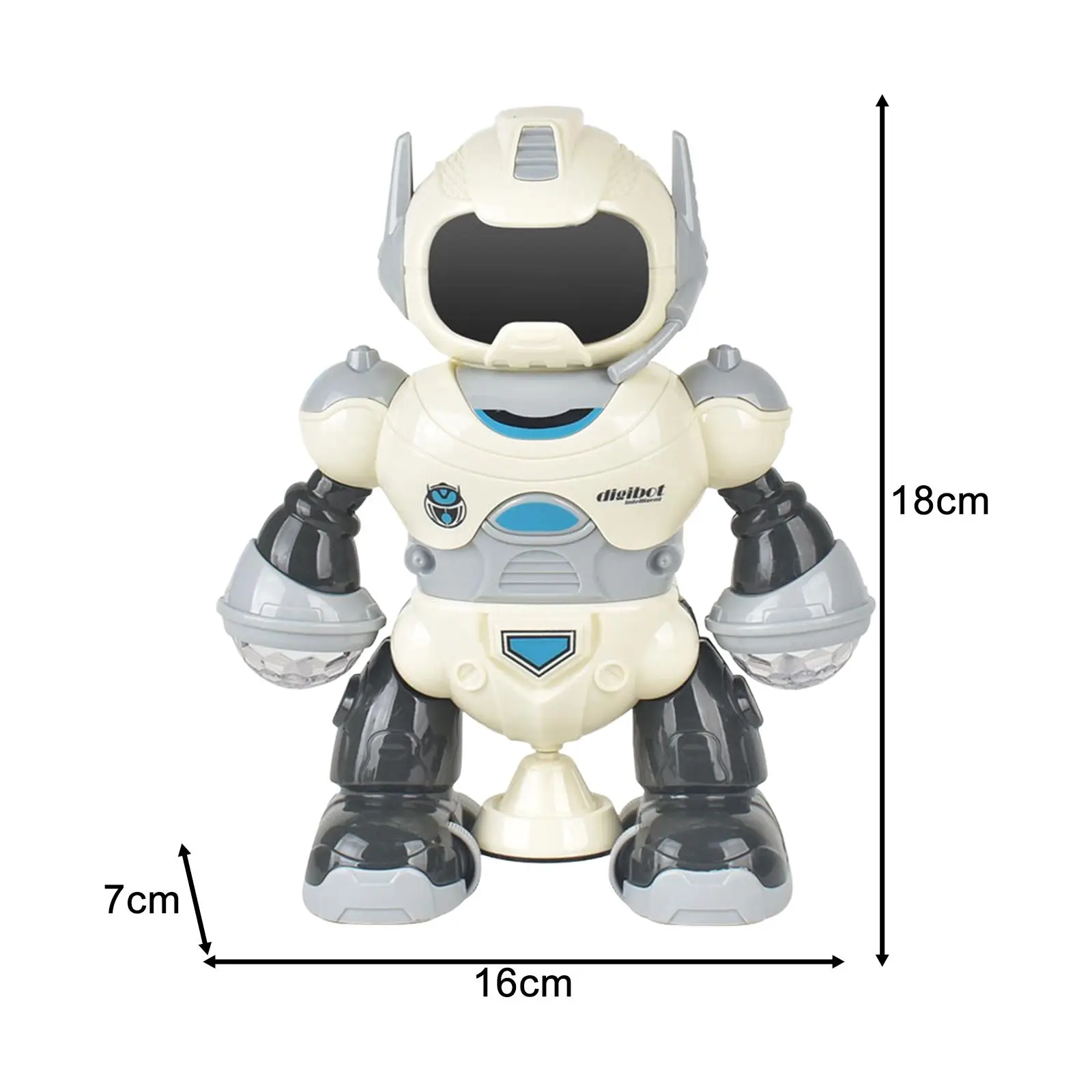 Electric Intelligent Robot Toys Portable Parent Child Interactive Toy Cute Musical Robot Toy Educational Toy for Kids Girls Boys