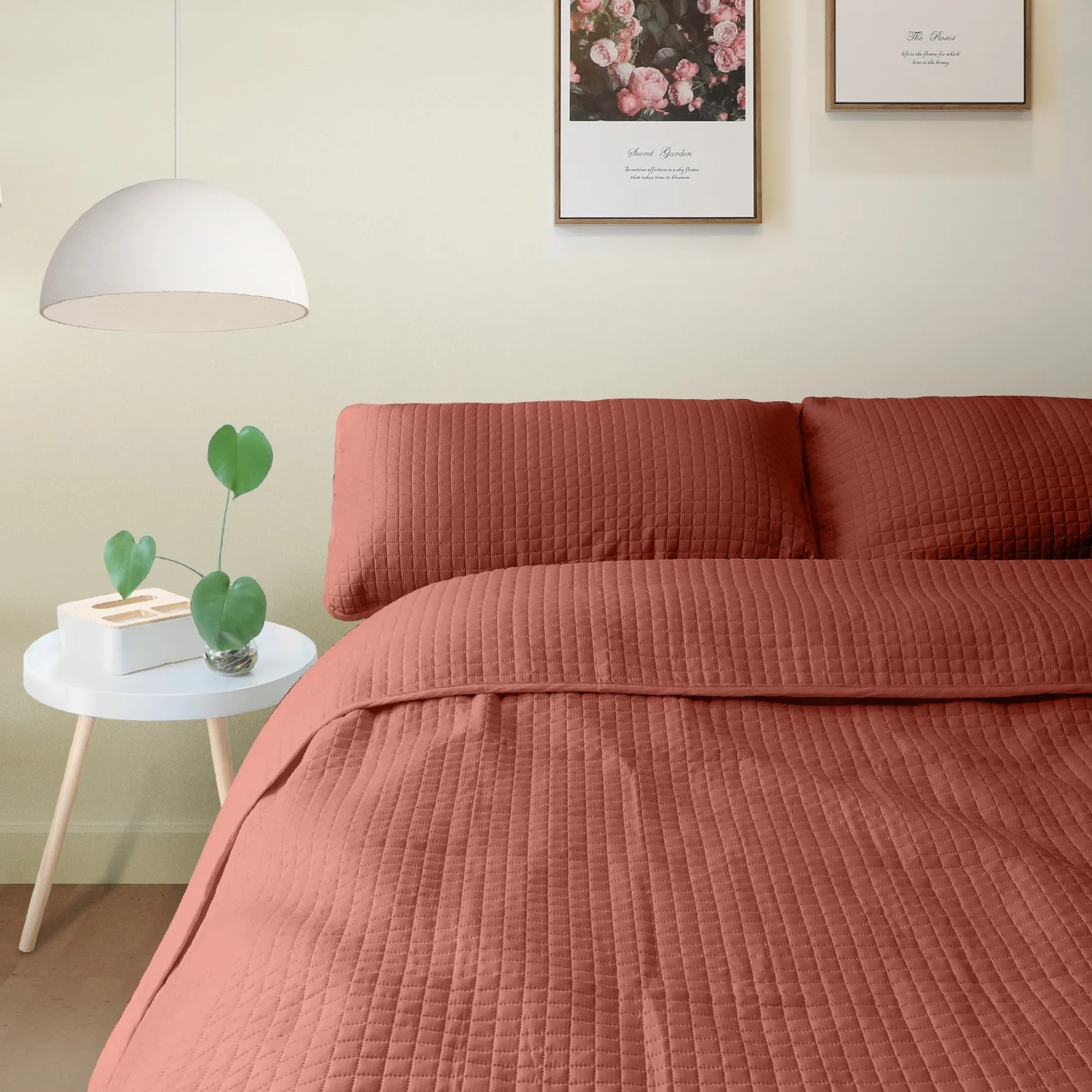 

Duvet Cover3 Piece King Size Bedding Set Duvet Cover with Geometric Embossed Pattern 102x86 Comforter Cover Soft Luxury Quilt