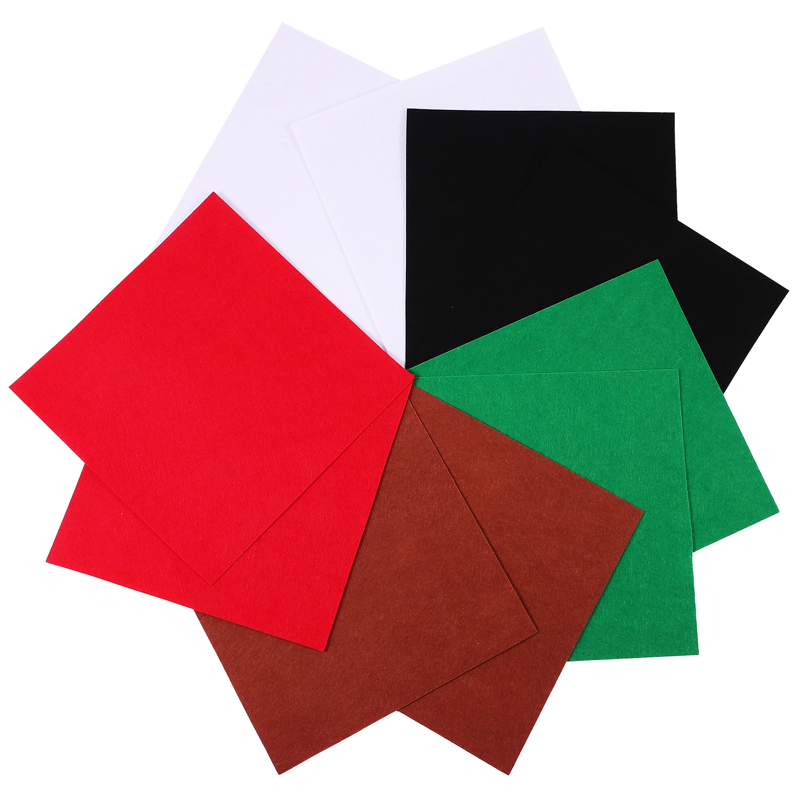 

20 Pcs Colored Felt Fabric Sheets for Kids DIY Crafts Christmas Decor Nonwoven Patchwork Supplies Sewing Materials