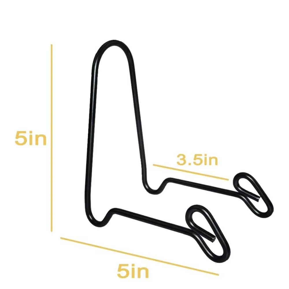 2 Pack Display Stand Easel Iron Bowl Stands for Display Medium Deep Bowls, Platters and Deep Dishes