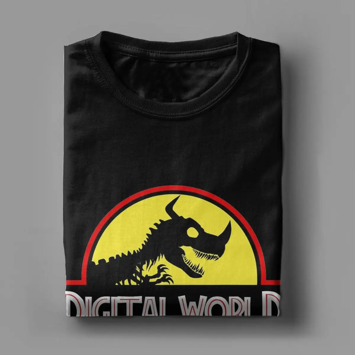 Men Women Dinosaurs Digital World T Shirt Digimon Anime 100% Cotton Tops Novelty Short Sleeve Round Neck Tee Shirt Adult T-Shirt