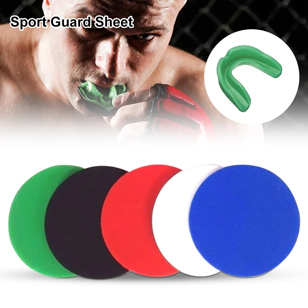 

D125mm Colorful Sports MouthGuard Dental Vacuum Forming Sheets 10pc 4mm Thermoforming EVA soft Material Splint acetato deportivo