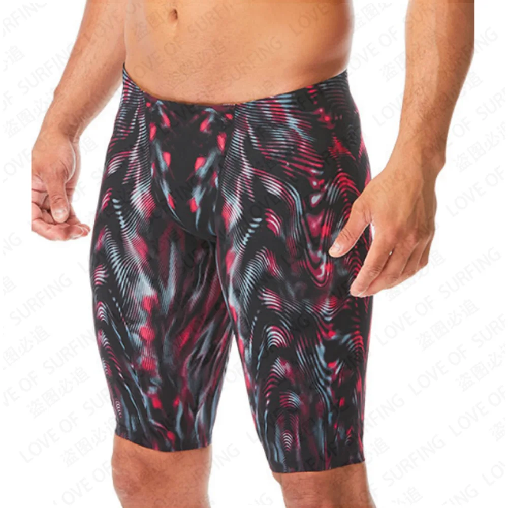 2023 Men's Water Sports Disturber Training Surfing Swimsuits Summer Quick Dry Flat Corner Swimsuits Shorts Customizable Print