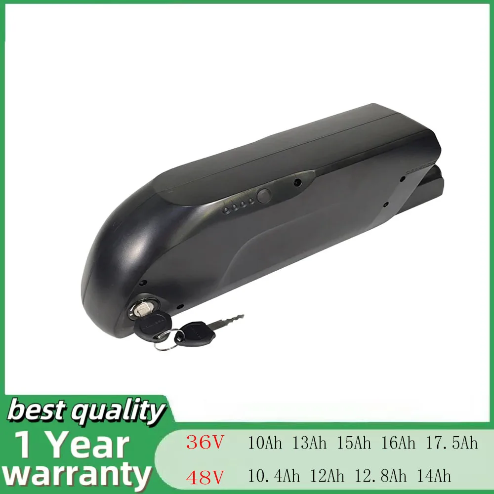 

Down tube battery Ebike Tiger Shark Battery Pack 36V 48V 10.4Ah 12Ah 13Ah 15Ah 17Ah ANKLOU Electric Bike Replacement Battery