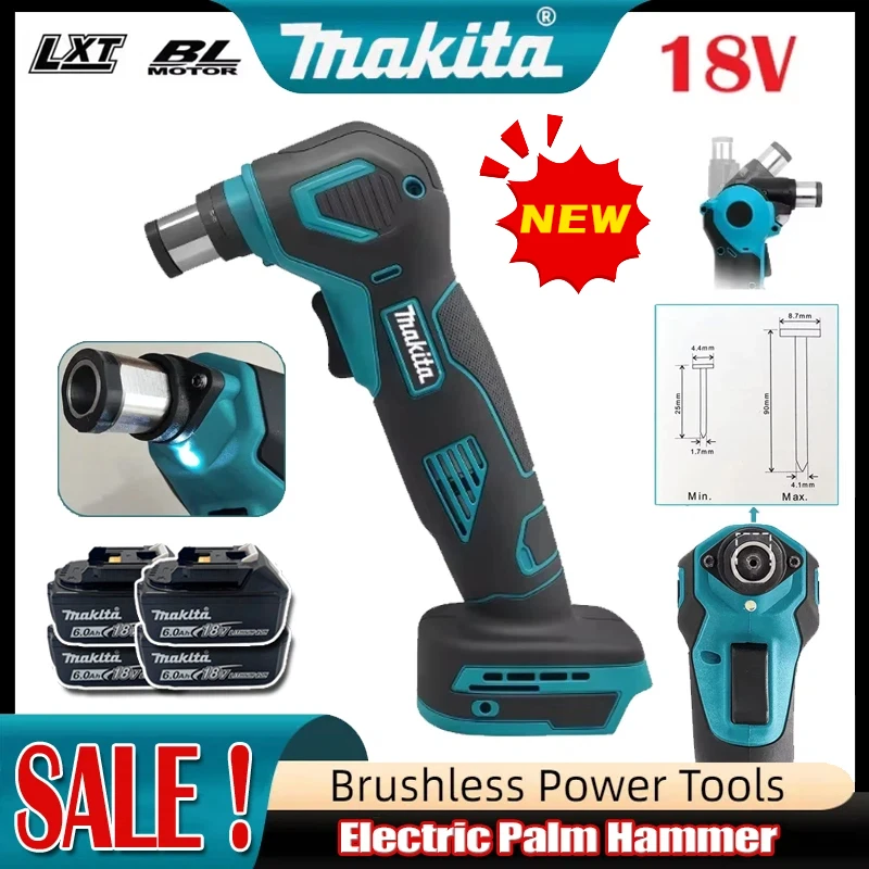 

Makita 19000 RPM Auto Hammer Palm Nailer Cordless Electric Nail Hammer Rechargeable Handheld Power Tool For Makita 18V Battery