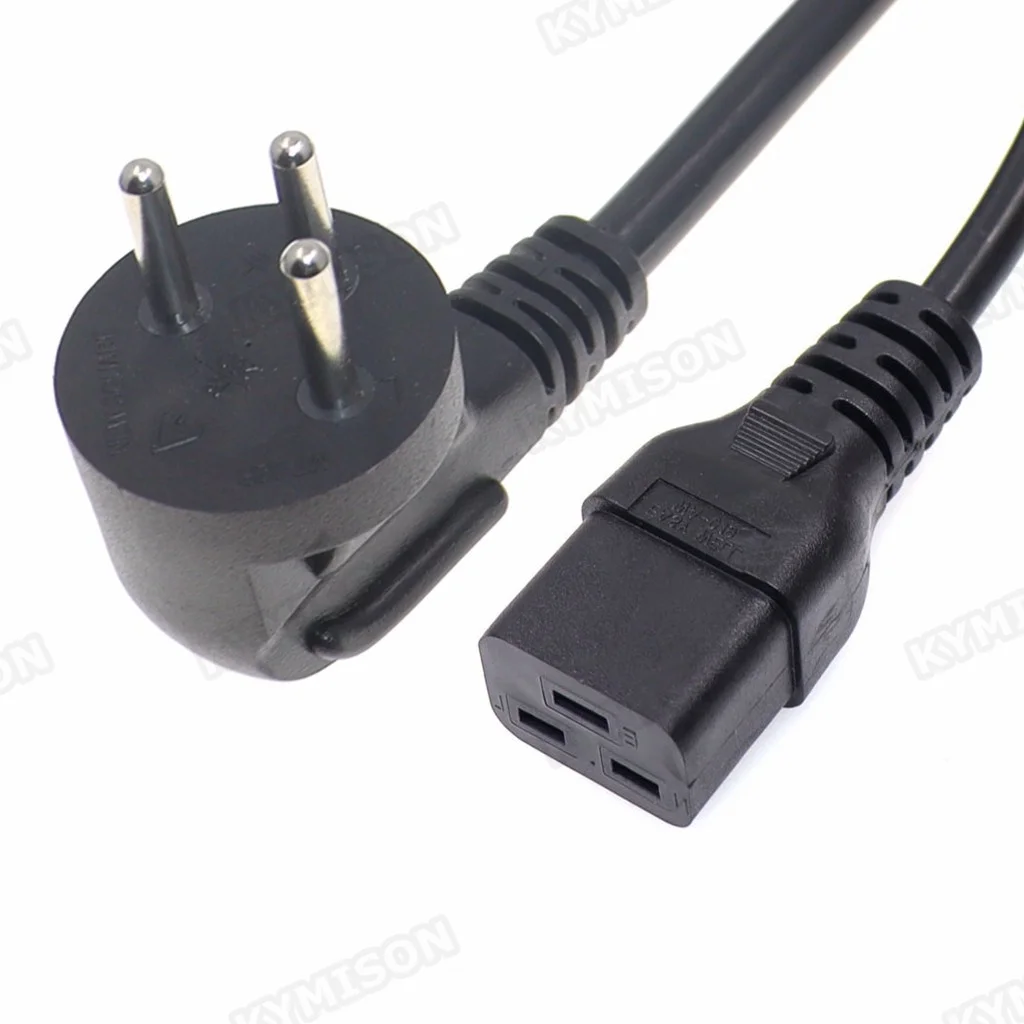 Israel SI-32 3 pin Plug to IEC C19 Female PDU UPS Power Cables ISRAEL Power Supply Cord For PC Computer Monitor Printer TV 180cm