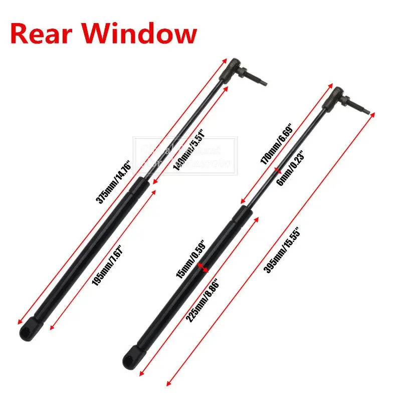 2x/6x Bonnet/Tailgat /Rear Window Lift Support Rod Arm Gas Springs Shocks Struts Bar Fit Jeep Grand Cherokee WJ WG 1999-2004