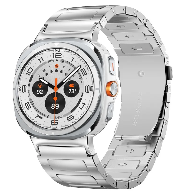 

Ремешок из нержавеющей стали премиум-класса для Samsung Galaxy Watch 7 Ultra 47 мм, металлический браслет-петля для Galaxy Watch 7 47 мм