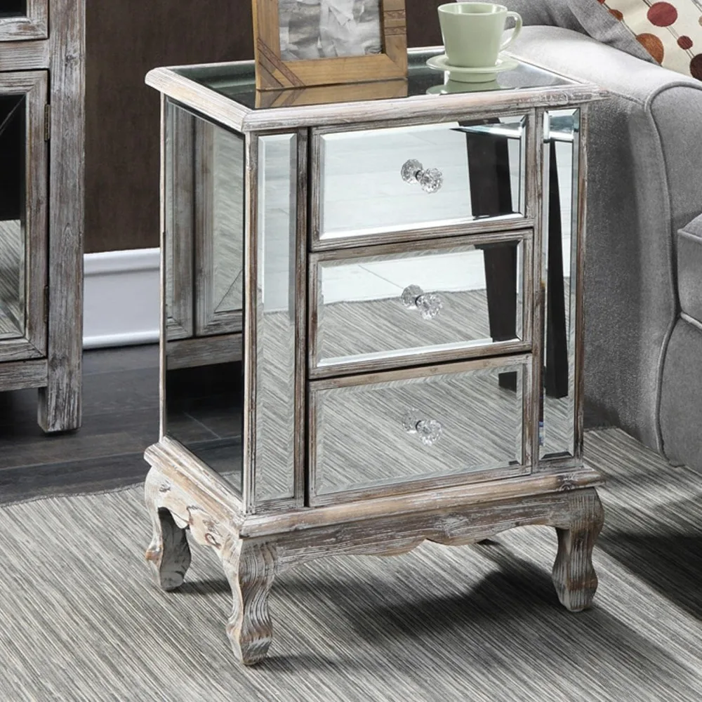 Mirrored End Table 19