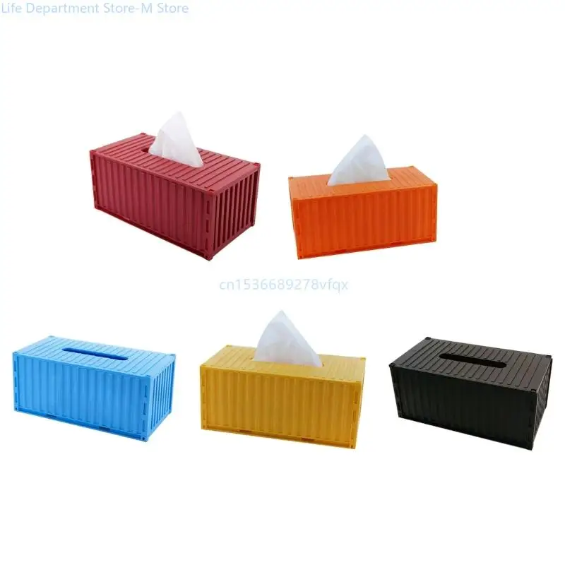 

Cargo Container Tissue Dispenser for Kitchen Decorative Plastic Paper Towel Box