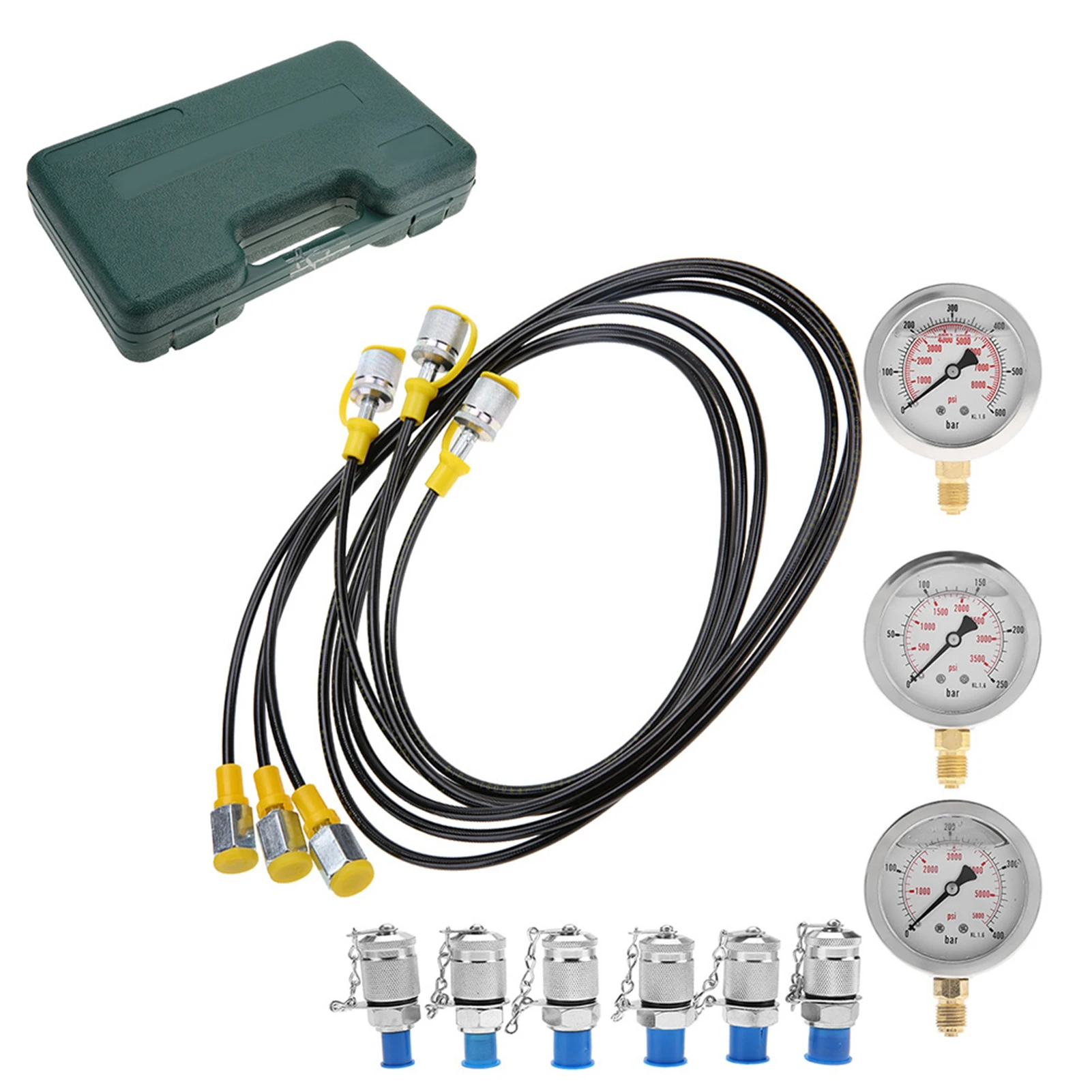 Excavator Hydraulic Pressure Test Excavator Hydraulic Pressure Test Kit with Testing Point Coupling and Gauge