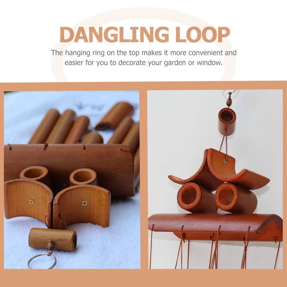 

Элегантные бамбуковые колокольчики для наружного использования в помещении, уникальная форма, изысканное мастерство