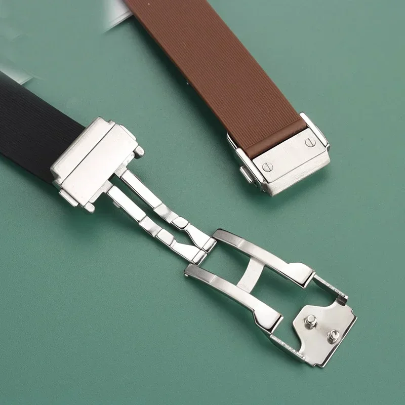 For Hublot Female Women Rubber Strap Quartz Fusion Silicone Watch Accessories Band 20*13mm Wrist Band 18mm watch Buckle