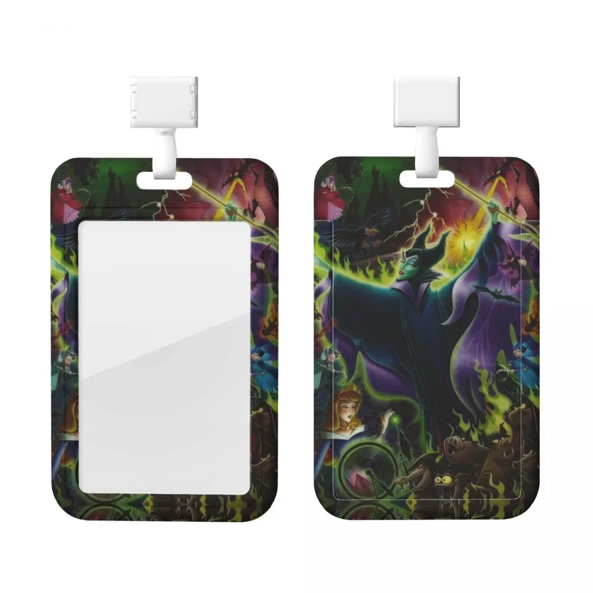 

Custom Neck Lanyard Card Holder Maleficent Card Badge Holder For Subway Bus Bank Card Lanyard Credential Badge Holder Factories