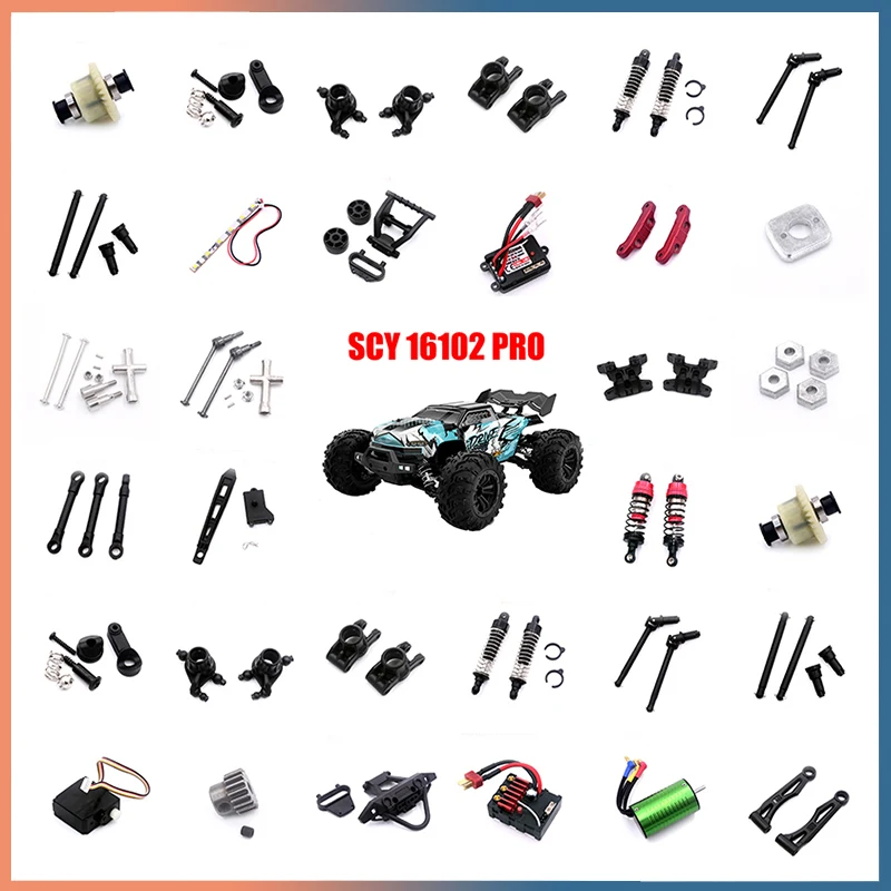 Gebürstetes RC-Autozubehör 6028 6029 6030 6031 Hochgeschwindigkeits-Spielzeugauto-Upgrade-Teil RC-Teile, für SCY 16101 16102 16103 16201