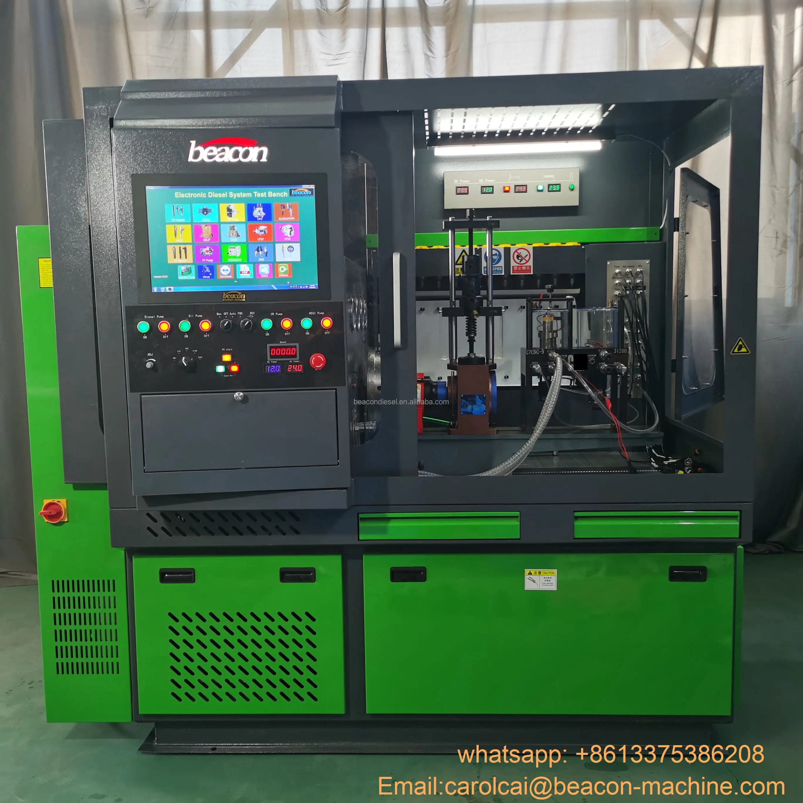 Picture 3: Beacon Machine CR919 EUI EUP HEUI Common Rail Injector test Bench diesel Injection Pump Calibration Machine With QR Coding