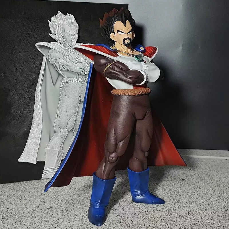 Anime Dragon Ball Saiyan King Vegeta Vegetaiii Mantello Serie Figura in piedi Figurina Modello Statua Ornamenti Bambini Regali di Natale Giocattoli