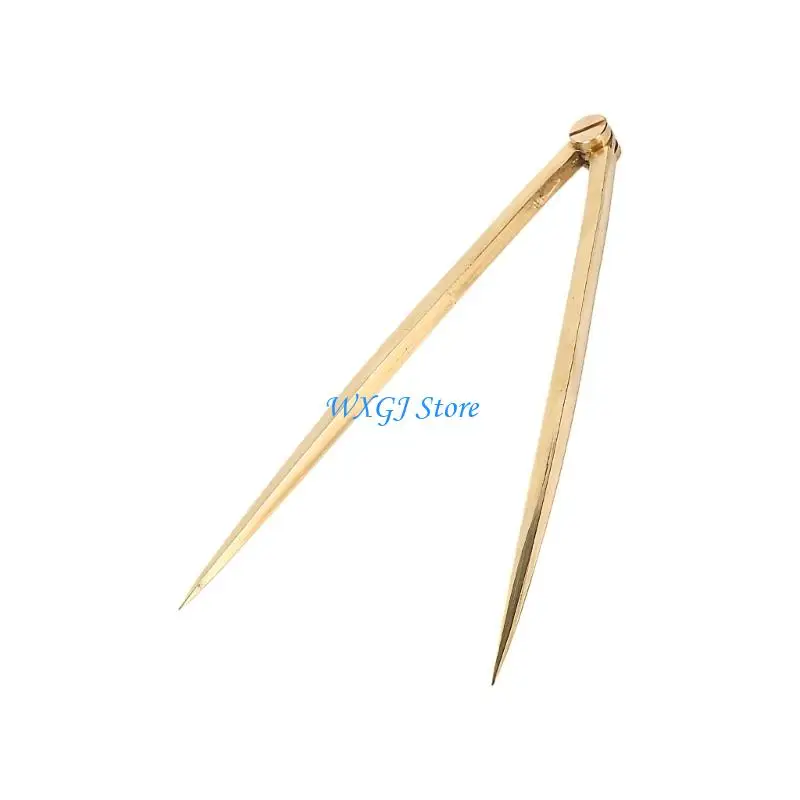 37JE Professional Navigation Divider Brass Drafting For Charts Precisions Measurement With Copper Alloy Construction