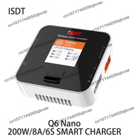 ISDT Q6 Nano BattGo 200W 8A Lipo Battery Charger white Pocket for RC Racing Drone Plane 1-6S Lipo Battery 1-6S Lipo Batter