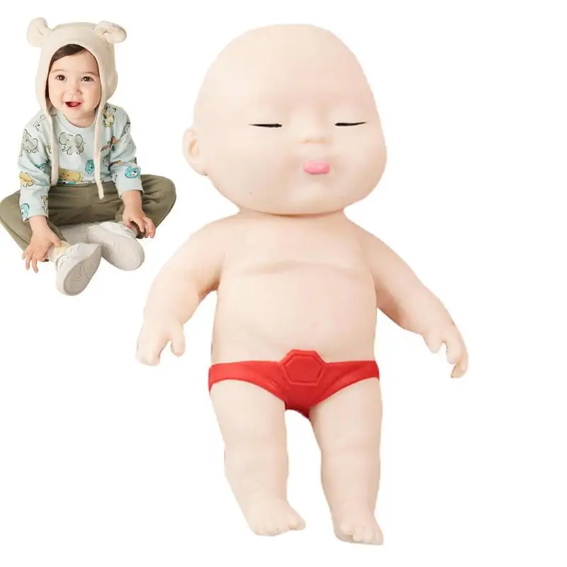 Squish Stress Doll Soft Realistic Life-Like Babies Doll Squish Fidget Toys For De-Compression Simulation Funny Gifts For Friends