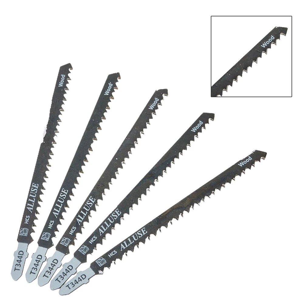 Clean Curved T-Shank Reciprocating Jigsaw Blades Steel Metal 5pcs Plastic Fast Cutting High carbon High Quality