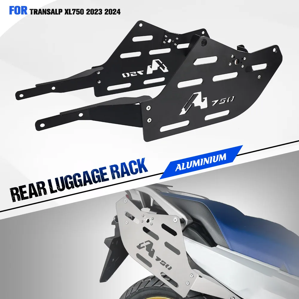 

For Honda XL750 Transalp 750 2023 2024 2025 2026 Luggage Rack Side Luggage Carriers Travel Luggage Bag Mount Saddlebag Brackets