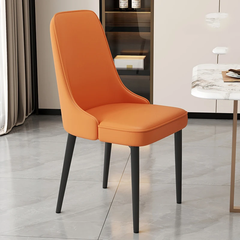 Light Luxury Dining Chair Home Chairs New Commercial Hotel Restaurant Nordic Italian Modern Simple Sandalye Backrest Stool