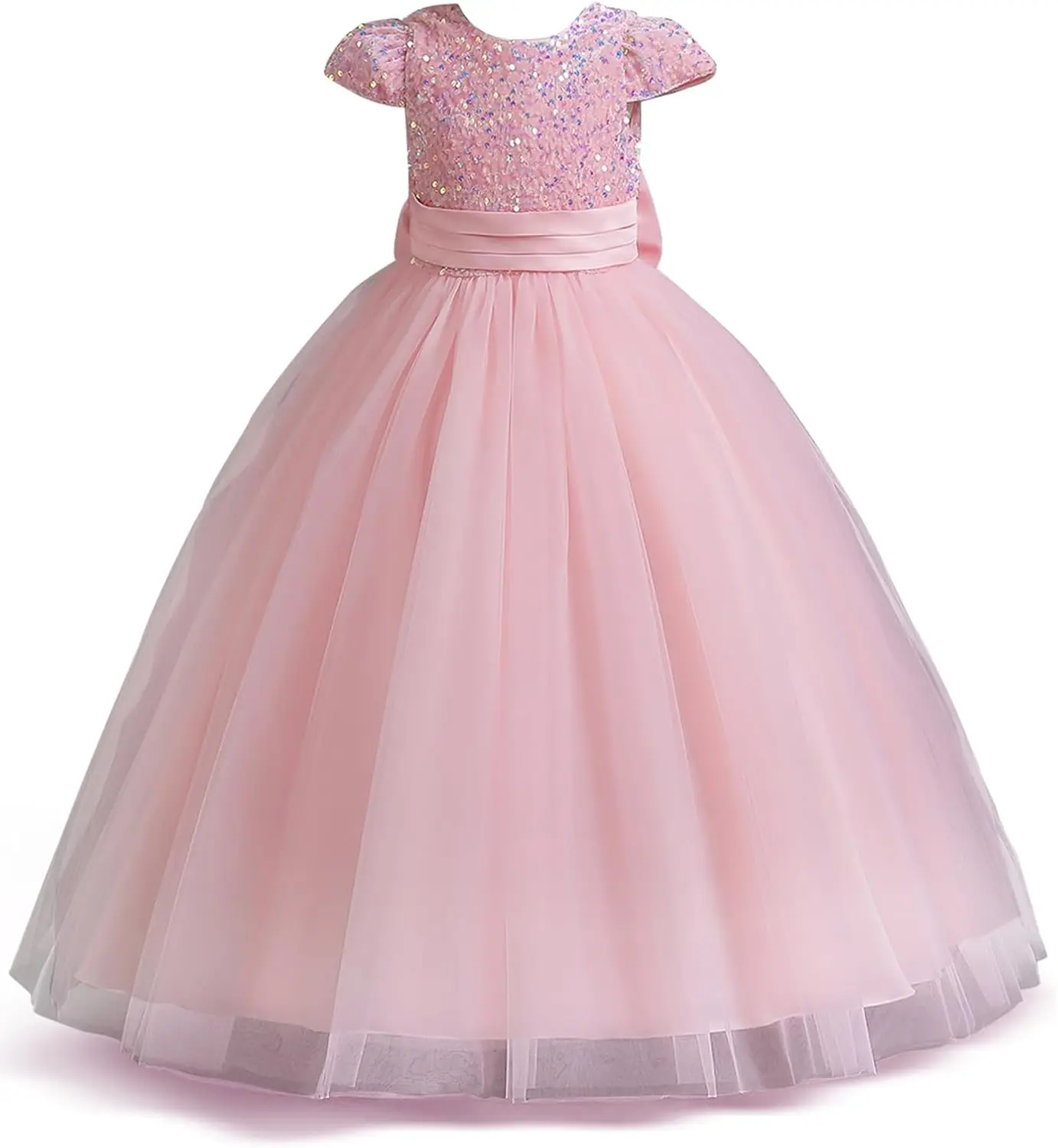 

Платье с пайетками для девочек, пышное платье для девочек, вечерние блестящие платья с цветочным узором для девочек, платье принцессы на свадьбу, день рождения