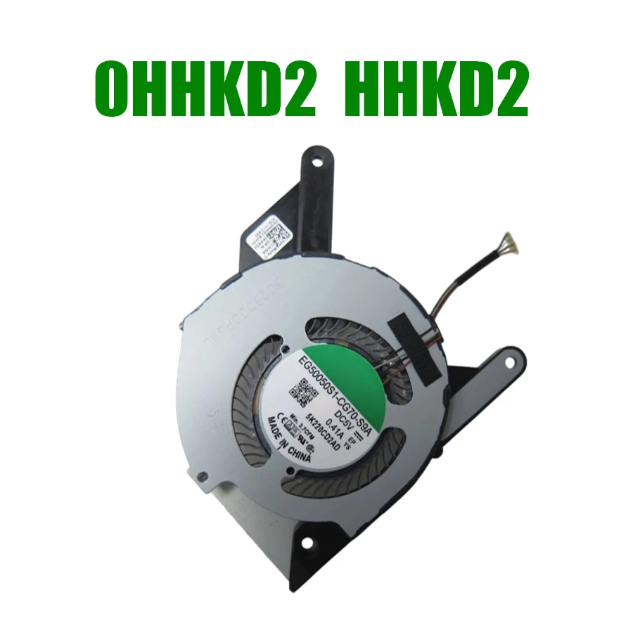 For DELL For Latitude 5410 5411 0HHKD2 HHKD2 DFS5K123043630 FM65 DC5V 0.5A EG50050S1-CG70-S9A DC28000PGF0 Laptop CPU Fan