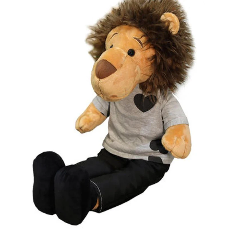 50-90cm Lovely Plush Toys Cartoon Couple Stuffed Toy Dolls Lion Children Pillow Boys Girls Birthday Valentine's Day Gift