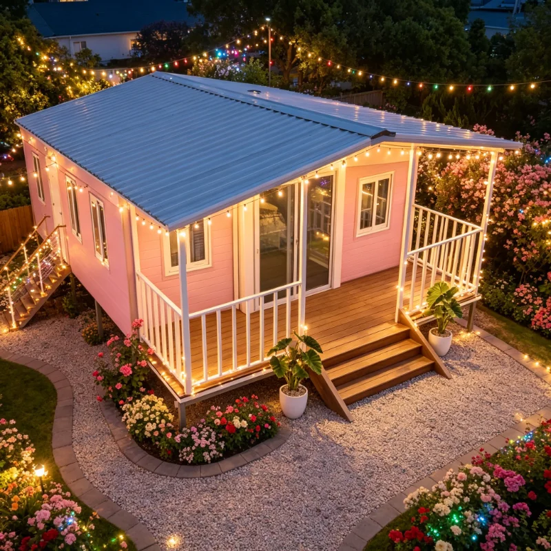 Custom 20Ft 40Ft 30Ft Prefabricated Mobile Granny Flat Expandable Container House Bathroom Kitchen Prefab Shipping Portable Home
