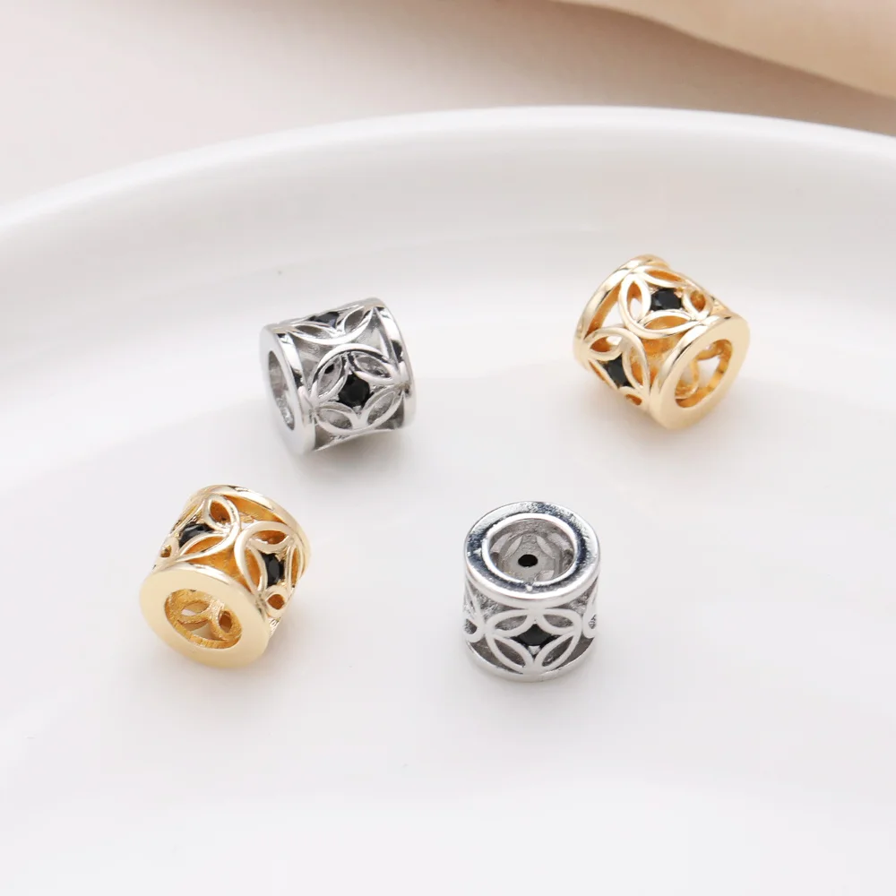 

Cordial Design 100Pcs 7*8MM Jewelry Findings & Components/Copper/Spacers For Bracelets/Hand Made/Genuine Gold Plating #195060