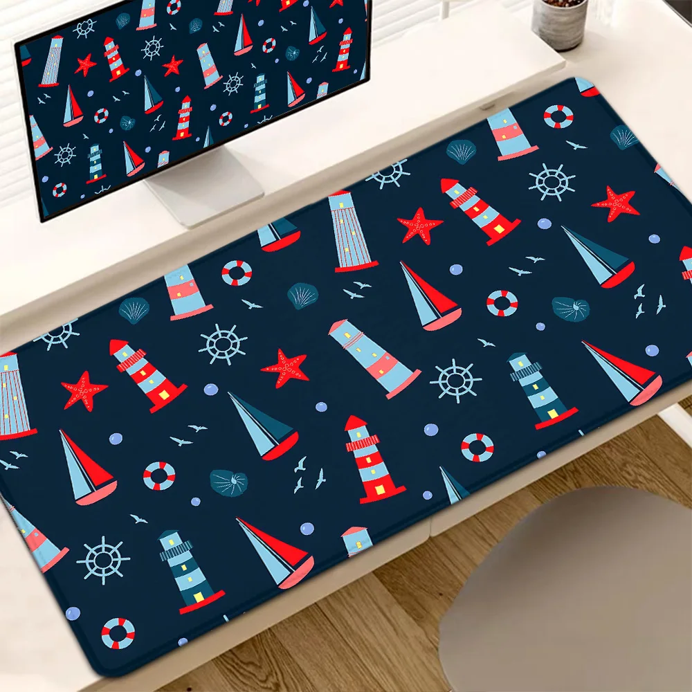 

Lighthouse Surfboard Computer Mat Desk Accessories Pc Gamer Mousepad Company Game Mats Mouse Anime Mause Table Decoration