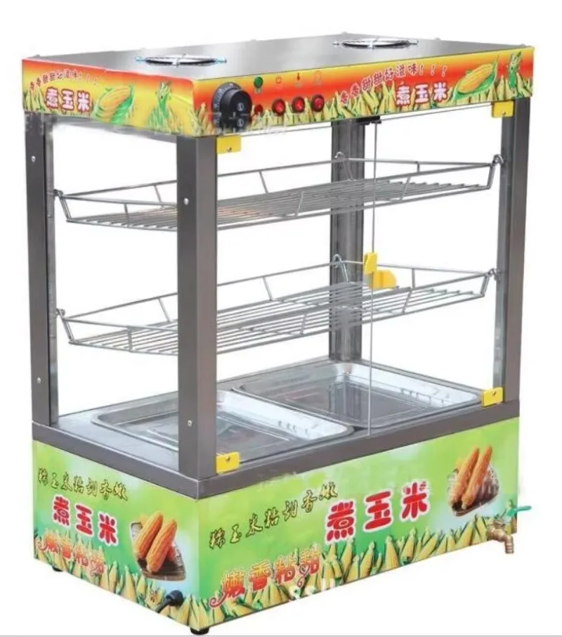 Display box egg boiling pot sweet fresh corn machine for sale