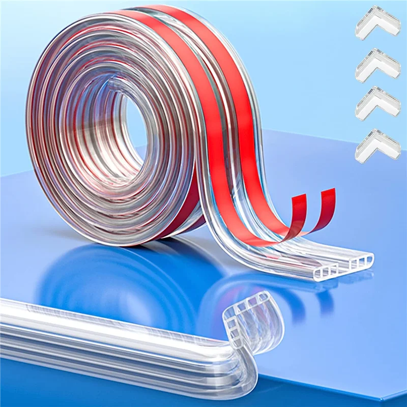 

1Set 6 Metres And 4 Corner Protectors Protects Corners And Edges Corners And Edges Transparent B-Y44A