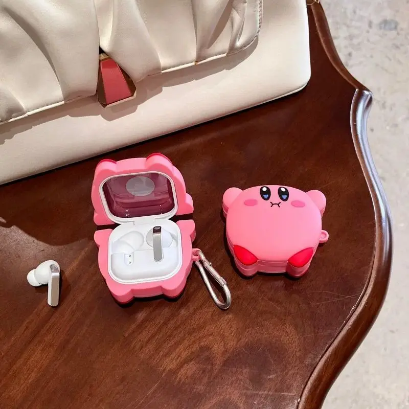 For Samsung Galaxy Buds 4 Pro Case,3D Cartoon Kirby Silicone Protective Earphone Cover For Galaxy Buds 4 Case Cover Funda