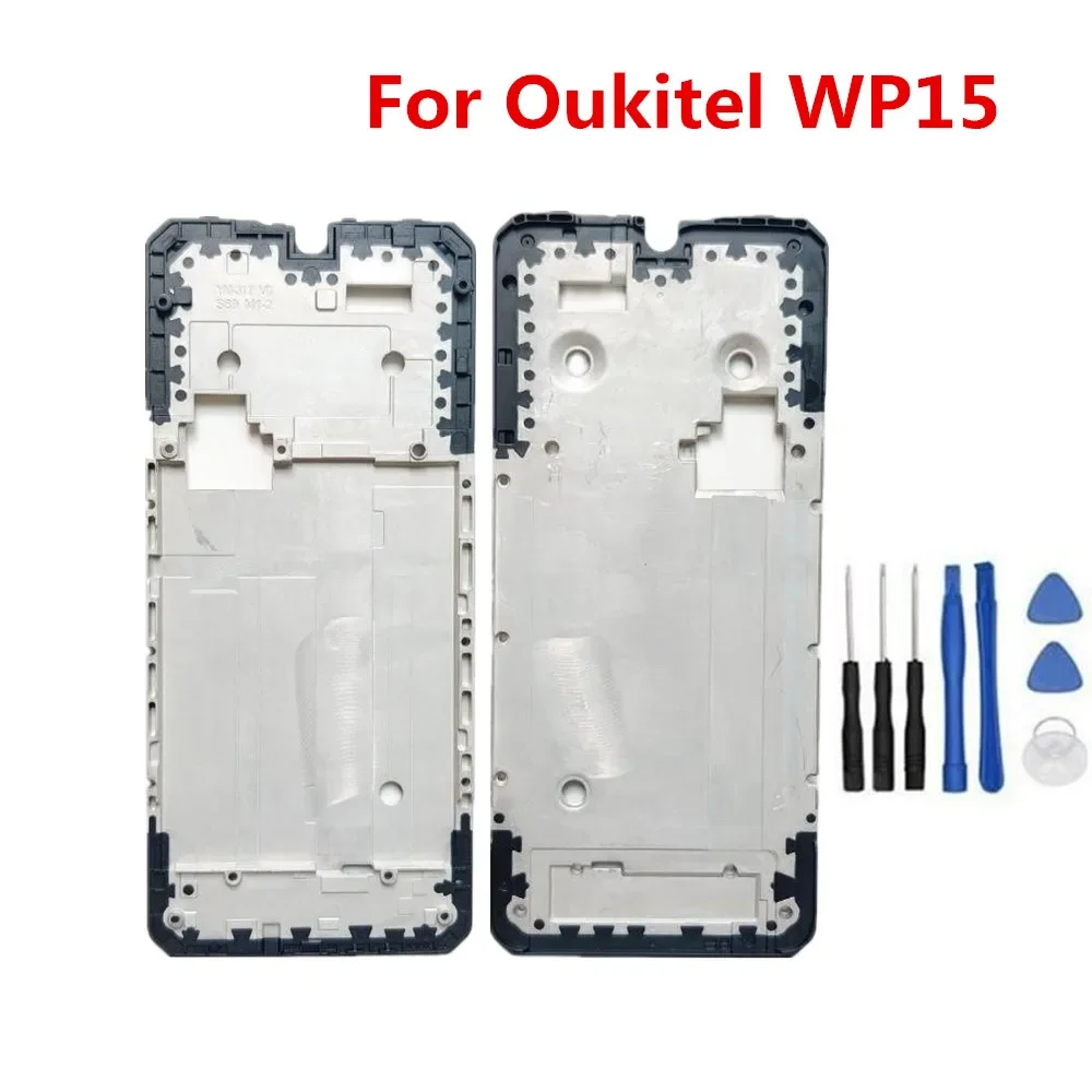 New Original For Oukitel WP15 Cellphone 6.5inch Metal Middle Frame Housings Case Cover Repair Accessories Parts+Repair Tools