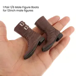 1/6 Scale Male Soldier Combat Boots Shoes Handmade for HT Toy 12 Inch Male Figure Body Doll Model Figure Clothes Accessories