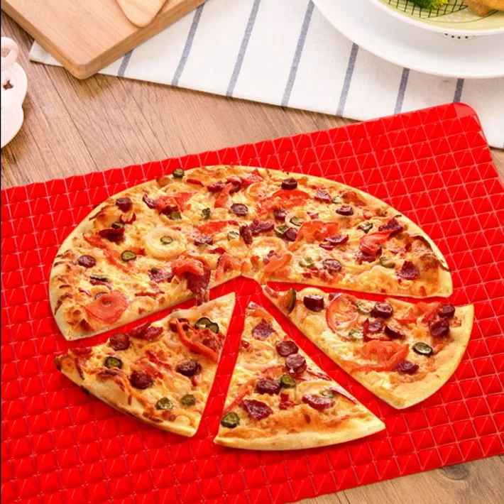 New Silicone Multifunctional BBQ Pizza Mat Pyramid Microwave Oven Baking Placemat Tray Sheet Kitchen Baking Tools Bakeware Mould