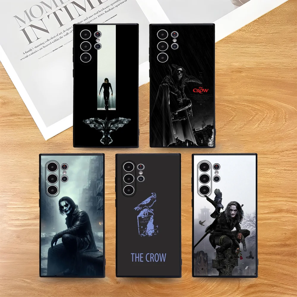 

Movie The c-Crow Phone Case For Samsung Galaxy S25 S24 S22 S23 Ultra S21 S20 Plus 5G Frosted Non-Slip Full Cover Soft Case