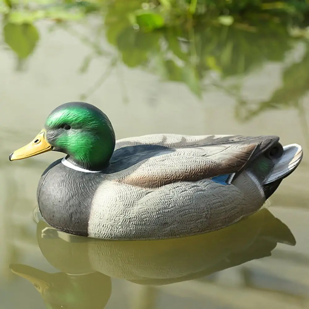 Realistic Plastic Duck Hunting Decoy Garden Decor,Floating Duck Model Decoration,Mallard Decoys for Patio Pond Pool