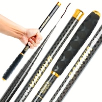7.2m - 1.8m Carbon Fiber Fishing Rod  Light Telescopic Travel Portable Rod Freshwater Carp 70.8-283.46 in Folding 11.81-27.56 In