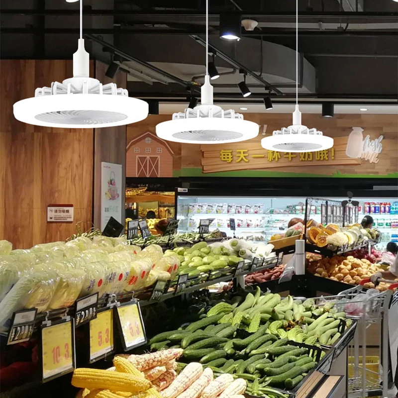 LED Night Ceiling Fan Light With Wall Remote Control Lighting E27 Conversion Base Lighting Base Suitable for Bedroom Fan Lamp