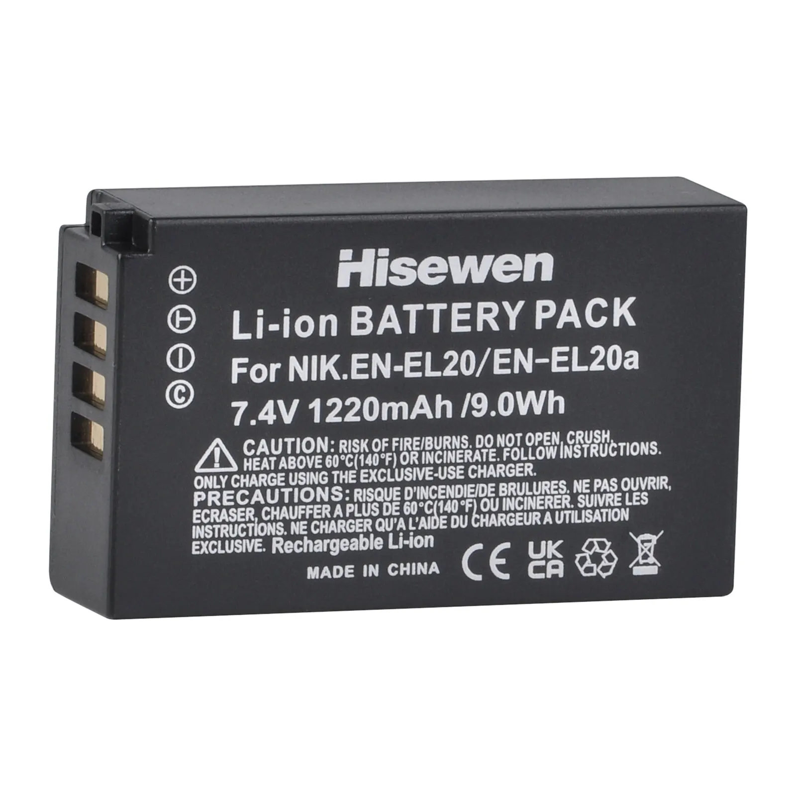 2x1220mAh EN-EL20 EN EL20 EN EL20a Replacement Battery+Dual Charger for Nikon Coolpix P1000 Nikon1 J1,J2,J3 Nikon1 AW1 P950 V3